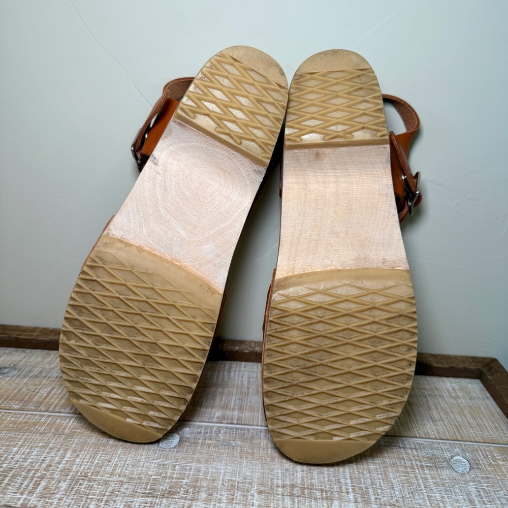 Swedish Hasbeens Low Heel Sandals - Picture 6 of 7